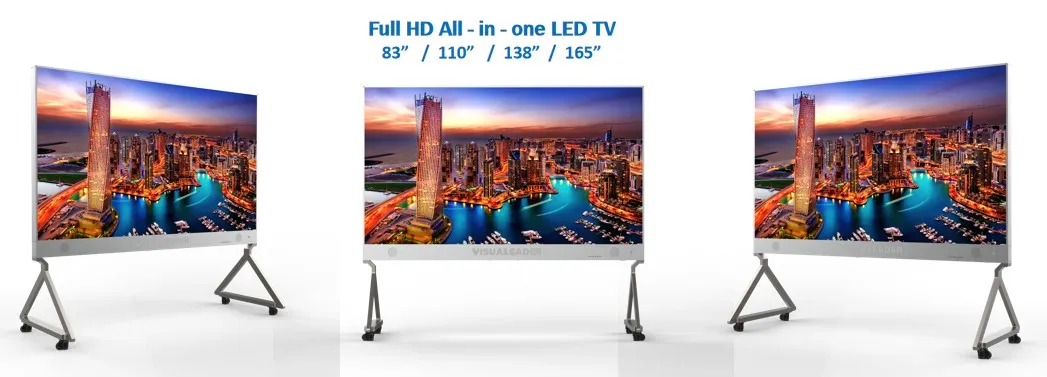 165 Inches P1.9mm Small Pixel Pitch SMD FHD All-in-One LED TV Screen