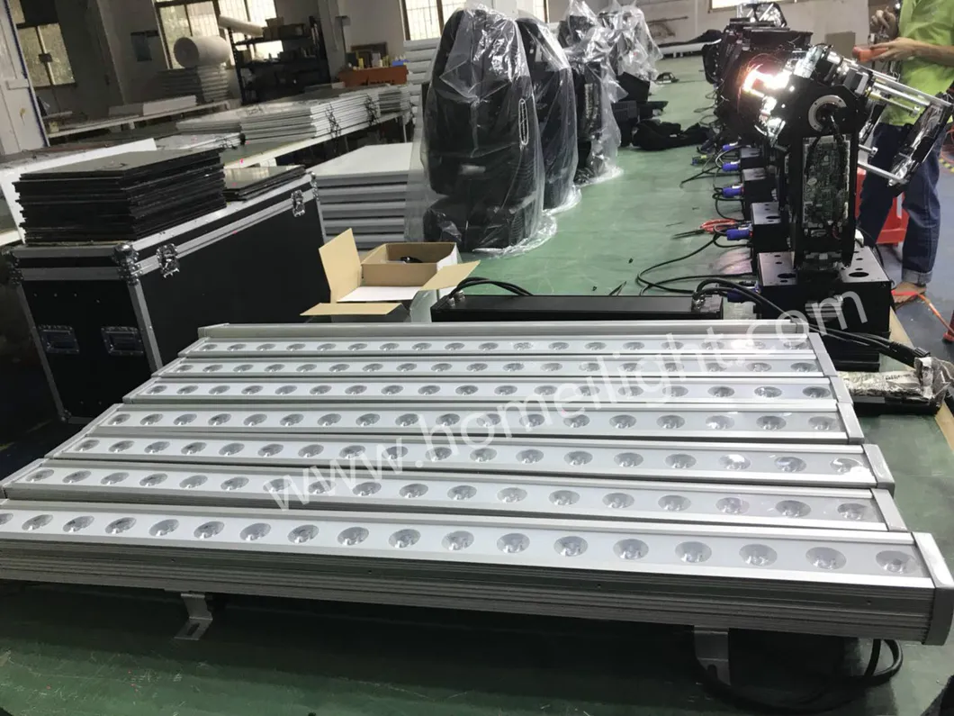 18PCS*3W Waterproof DMX512 Linear LED Bar Batten Wall Washer Light
