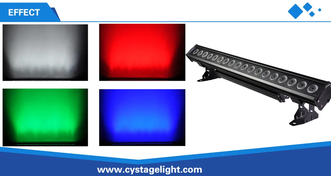 18X10W RGBW 4in1 Outdoor LED Wall Washer Stage Lighting
