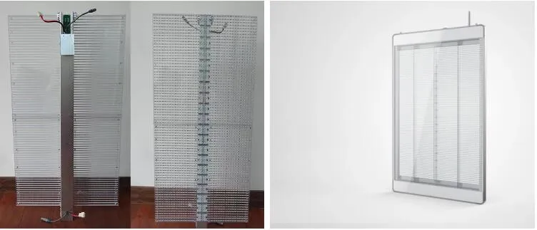 2mx1m Indoor LED Display Face to Street LED Poster Transparent Sign