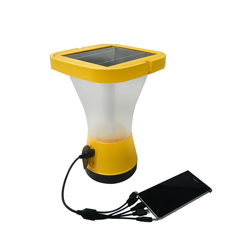 3.7V 4.8ah Li-ion Solar Lantern for Camping Rechargeable Lantern