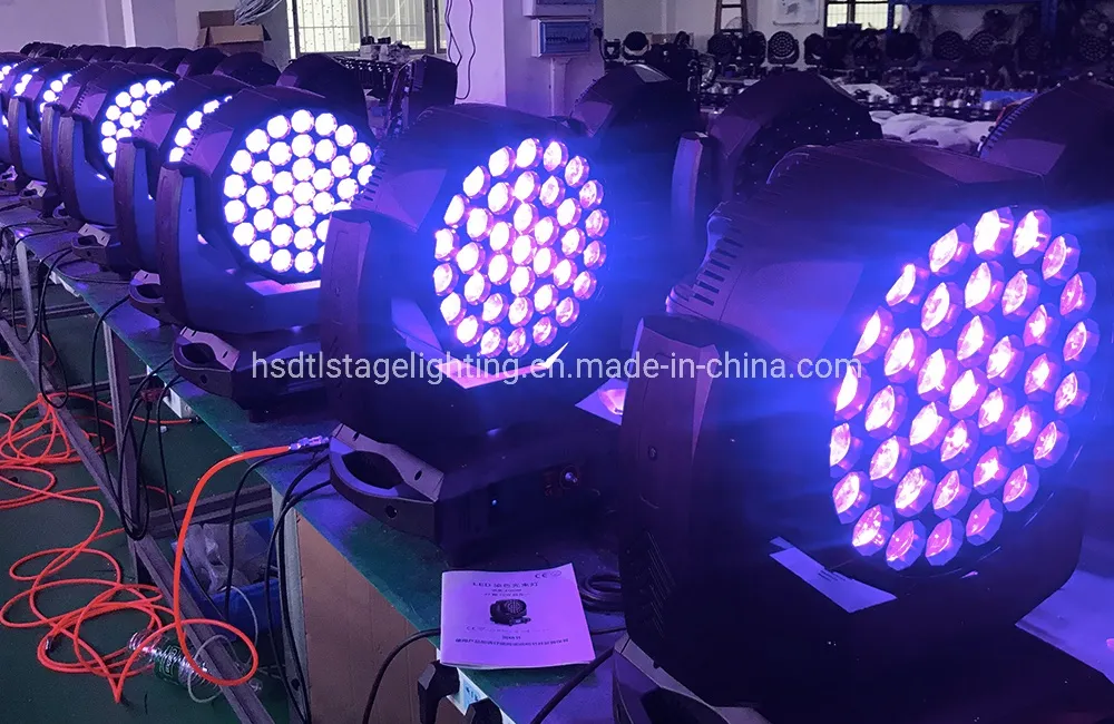 37PCS 15W LED Zoom Wash Beam Moving Head Lighting