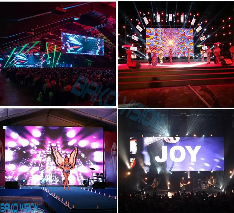 500X500mm with Kinglight or Nation Star P4.81 SMD 2121 Lamp LED Stage Screen Rental