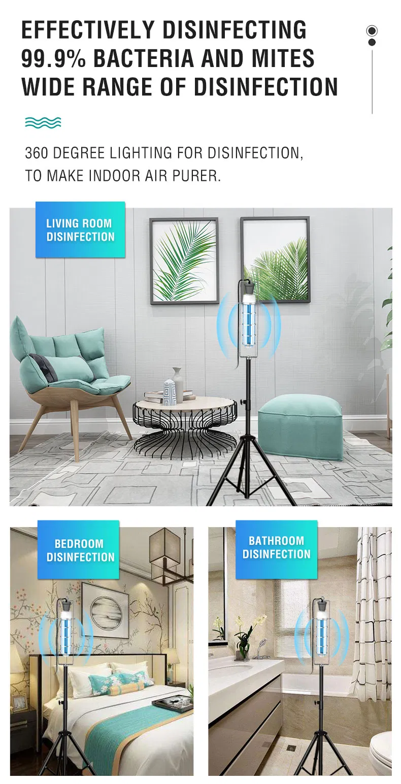 60W Intelligent 254nm UVC Lamp with Remote Control