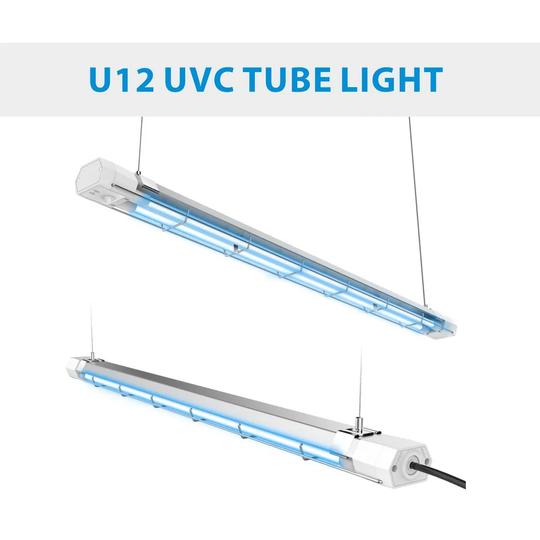 80W 360 Mini Sterilization Sensor 254nm Tube UVC Germicidal 220V UV Light Sterilizer Lamp 110V