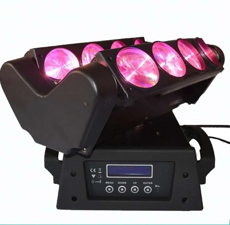 8X12W RGBW 4in1 LED Spider Moving Head Beam Light