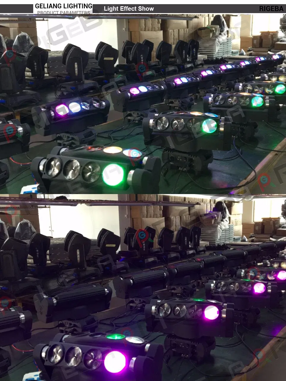 Best Selling Stage Light 8LEDs 10W RGBW 4in1 Light LED Spider Beam Moving Head