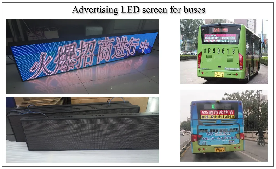 Bus LED Display Screen LED Adverting Screen for Bus for Sale