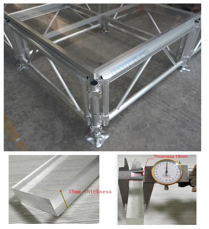 Cheap Aluminum Portable Stage Platform Outdoor Adjustable Stage