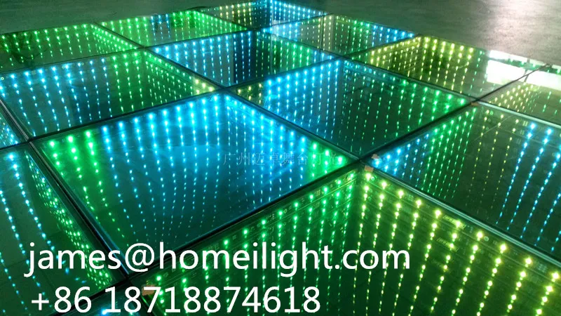Cheap Portable LED 3D Mirror Abyss Dance Floor for Bar and Nightclub
