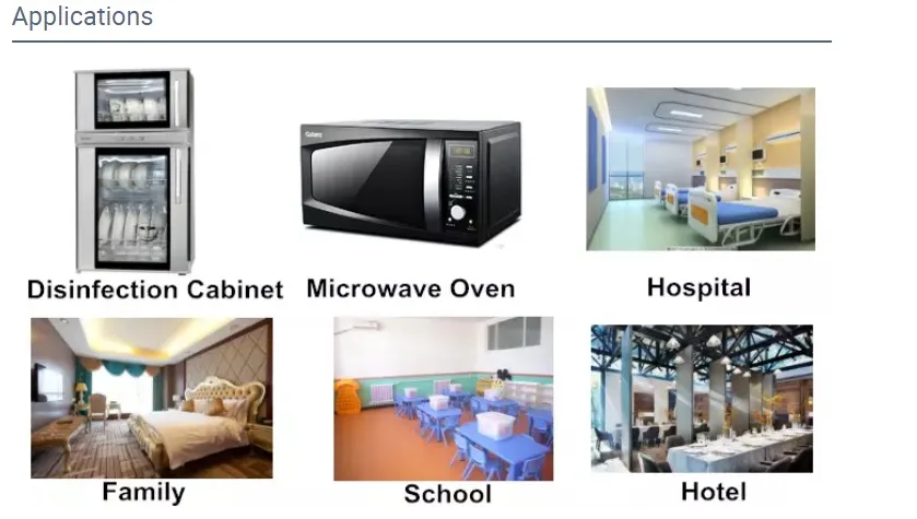 Double Ends 2 Pins UV Lamp UV Disinfection Lamp Light UV Bactericidal Lamps 10W for Surface Air Sterilization