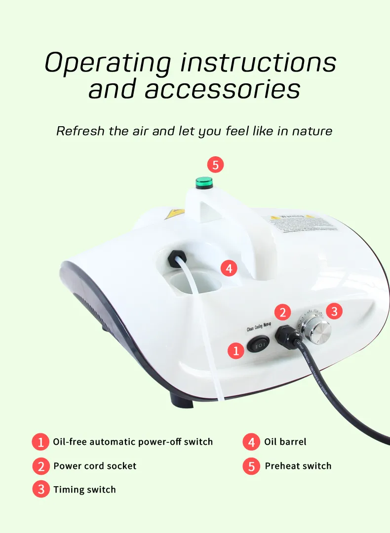 Electric Sanitizer Nano Sprayer Car Fogging Machine 1500W Smoke Fog Machine 900W Fog Smoke Machine Disinfectant Fogging Machine for Sanitizing