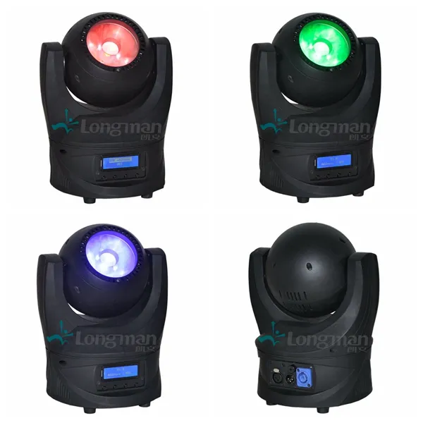 Endless Roating 60W RGBW LED Mini Moving Head DJ Lighting