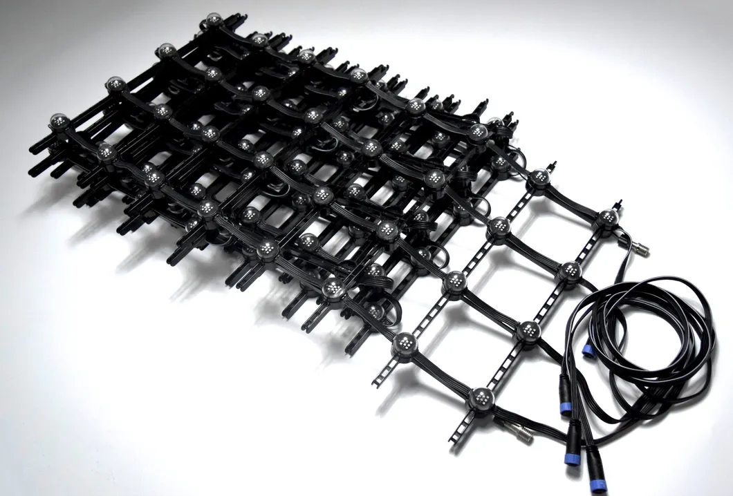 Foldable Flexible LED Video Curtain P56.25 (8LEDs) Outdoor Transparent Mesh Display