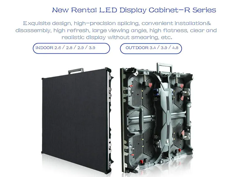 Front/Back Service Indoor Rental LED Display Panel P2.6, P2.84, P2.9 P3.91, P4.81