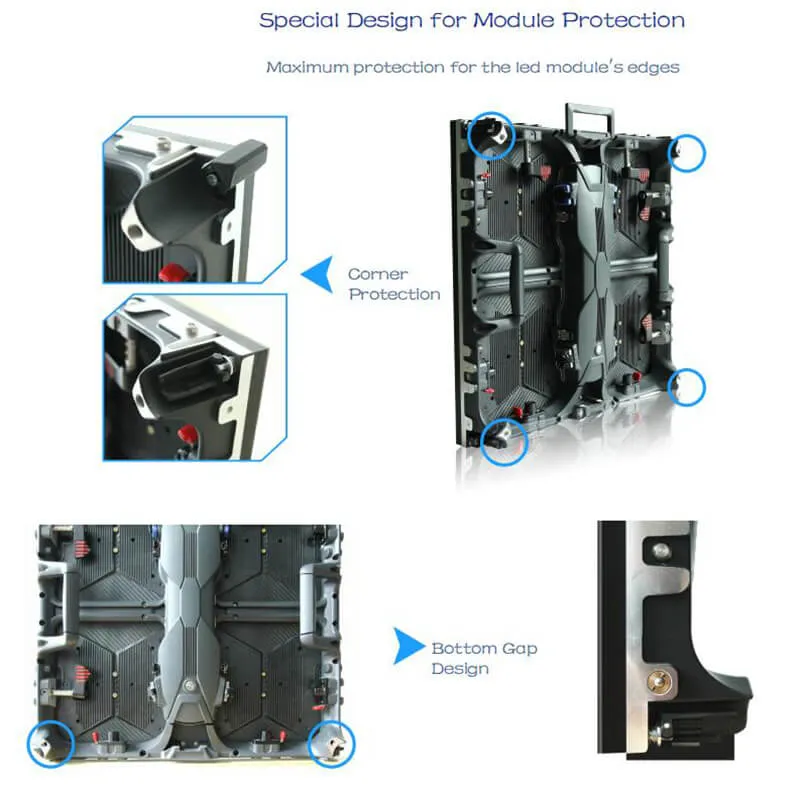 Full Color P2.84 LED Display Panel 500X500mm with Front / Back Access