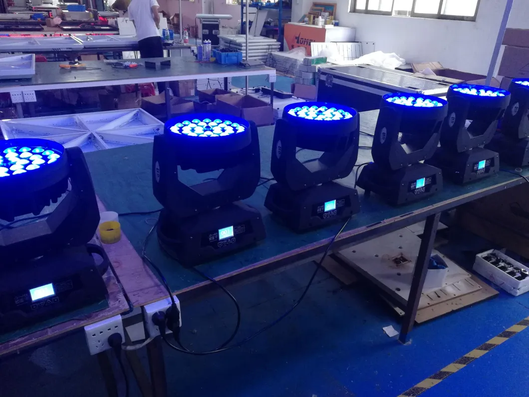 High Quality Master-Slave Mode LED Zoom Moving Head RGBW 4in 1 36PCS Focusing Moving Head