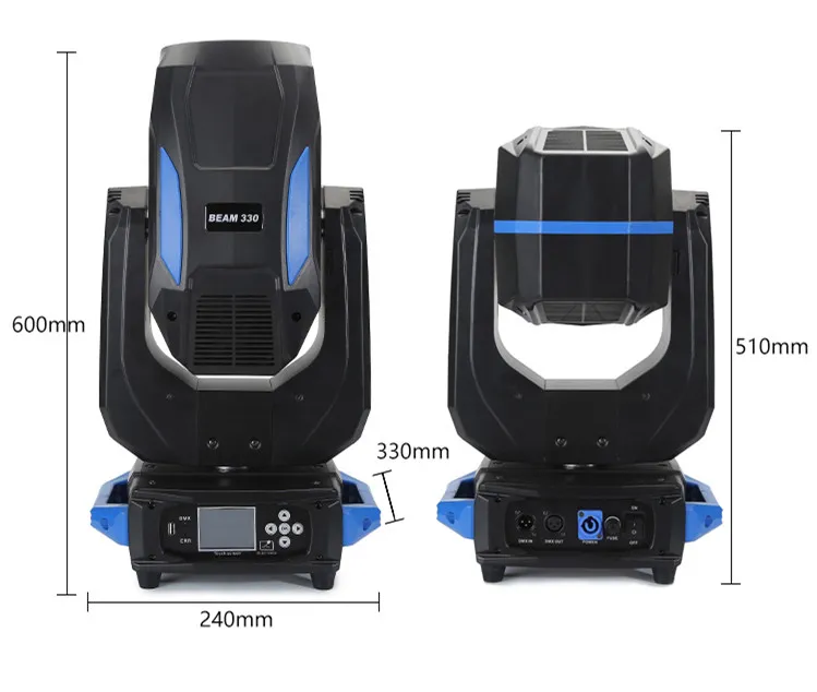Homei Moving Light DMX512 9r 260W Moving Head Beam Stage Lighting for Stage Performance Show Wedding Event Disco Club