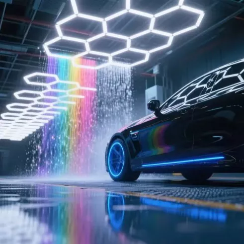 Honeycomb Garage Light