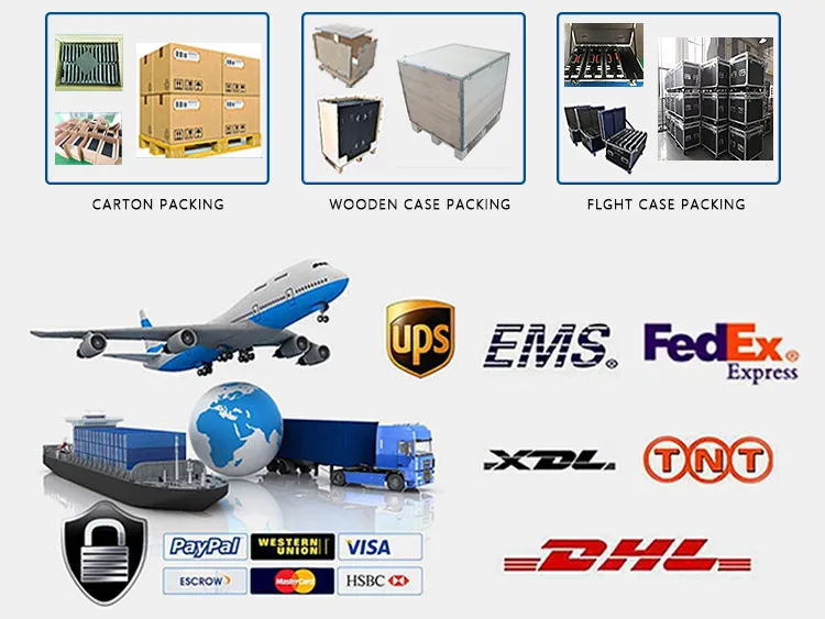 Indoor Outdoor Flat Straight Curve Light Weight Diecasting aluminum A5s Control Card Stage Events Video Wall LED Pantalla LED Panel LED Display Screen