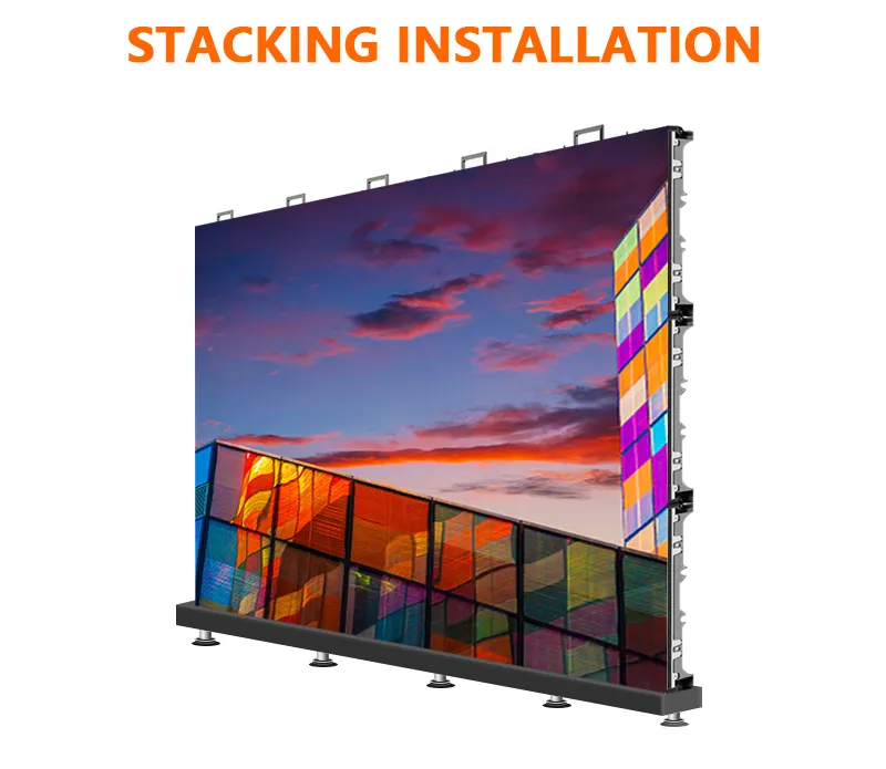 Indoor P3 576mm*576mm Ultra Thin Super Light Front Maintenance High Brightness LED Screen Display Billboard with Hongsheng LEDs with 192mm*192mm Modules