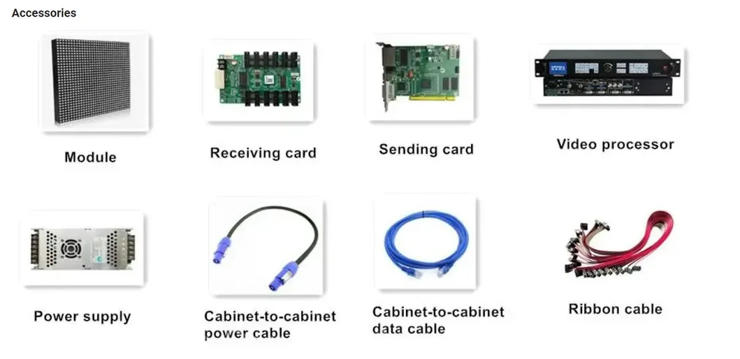 Indoor P3 576mm*576mm Ultra Thin Super Light Front Maintenance High Brightness LED Screen Display Billboard with Hongsheng LEDs with 192mm*192mm Modules