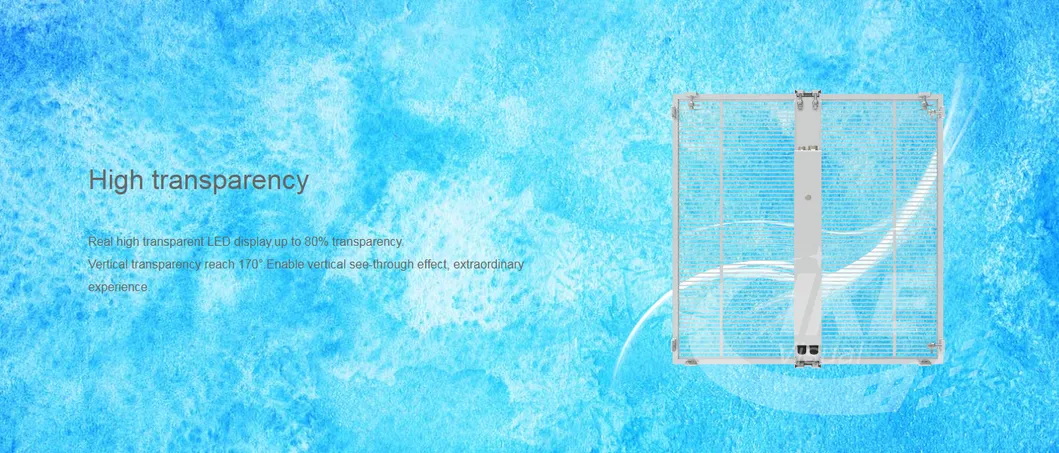 Invisible Transparent Glass LED Display for Advertising Store Display Stage Concert