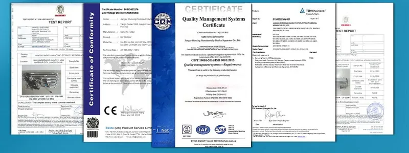 Jiangsu CE Rosh ISO Quartz Tube Small UV UVC Disinfection Sterilization Germicidal Lamp for Home