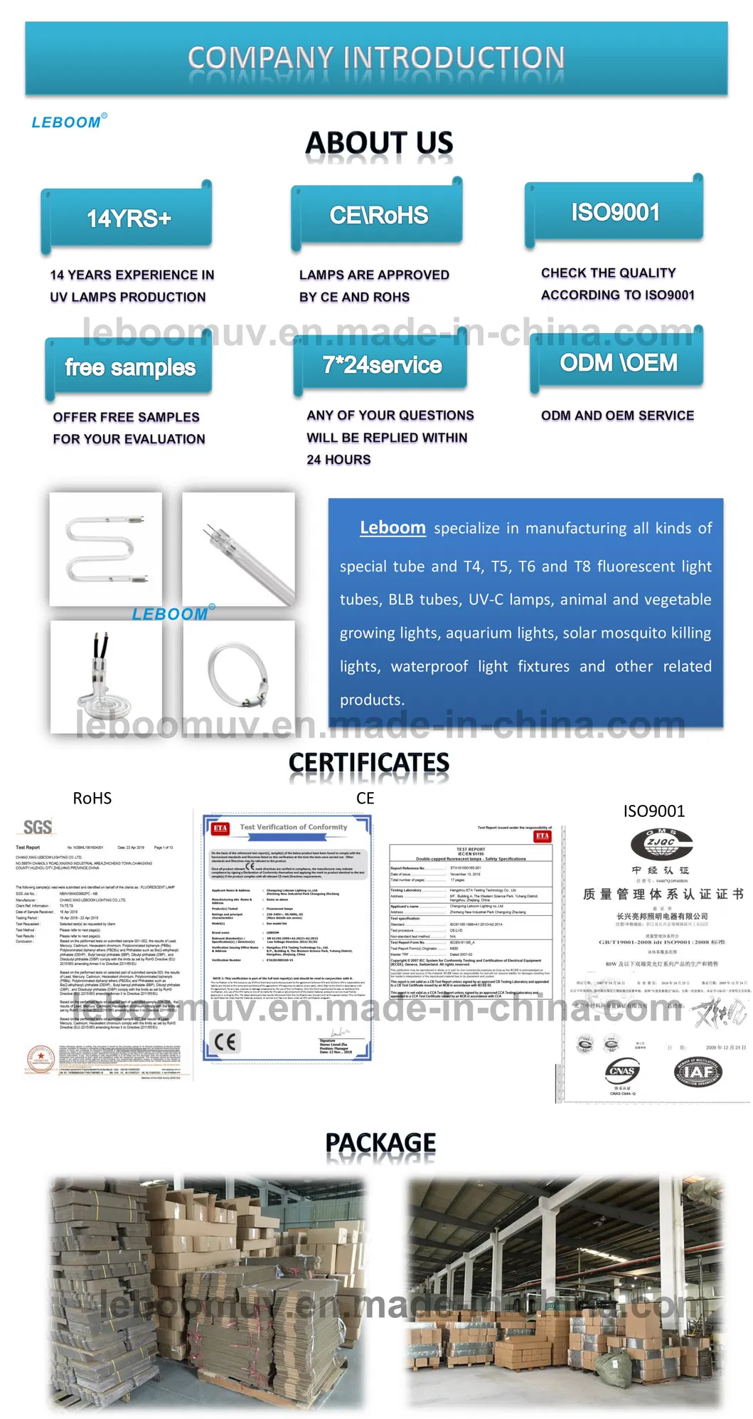 Lb2101 Rail Mounting, Hanging, Wall, Desktop UV Lamp/UVC Lamp/UV Light Air Sanitizer, Ultraviolet Plasma, Disinfection Method; Used for Hotels, Restaurants