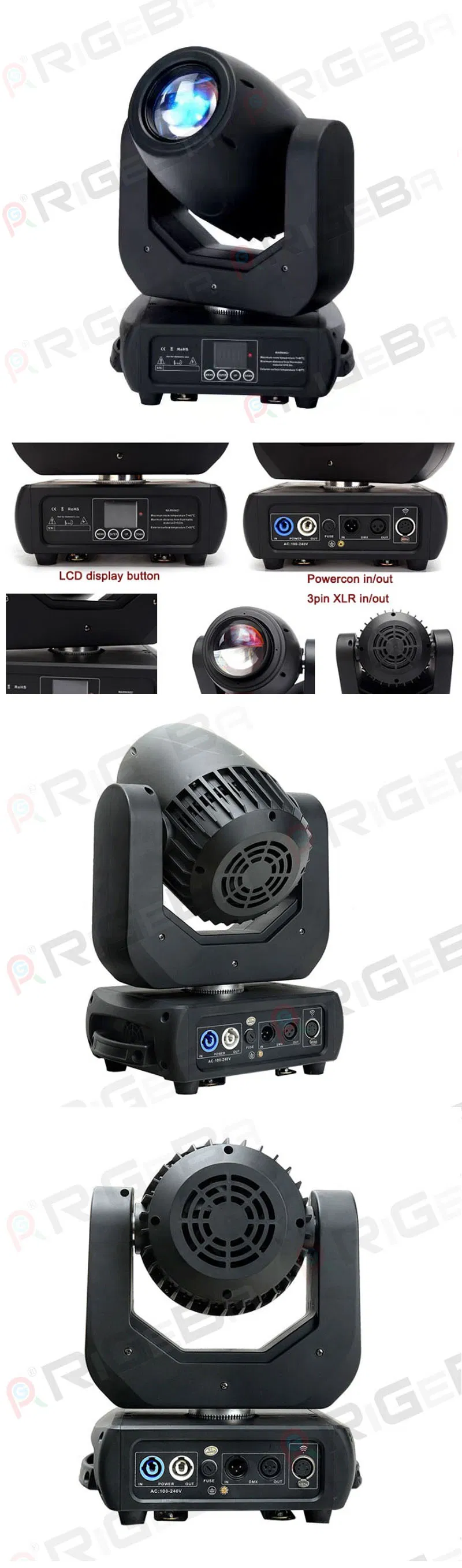 LED 3in1 200W Zoom Moving Head Stage Light