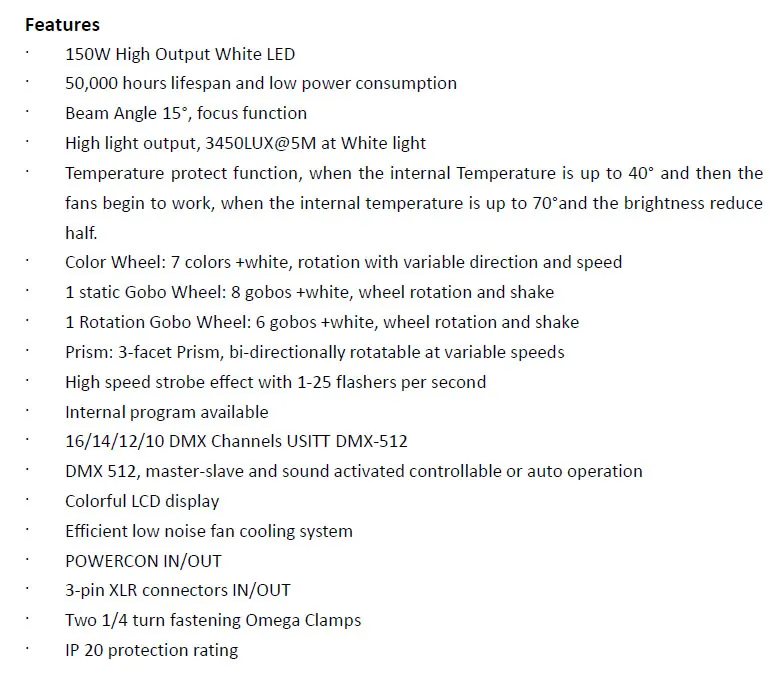 LED 3in1 200W Zoom Moving Head Stage Light