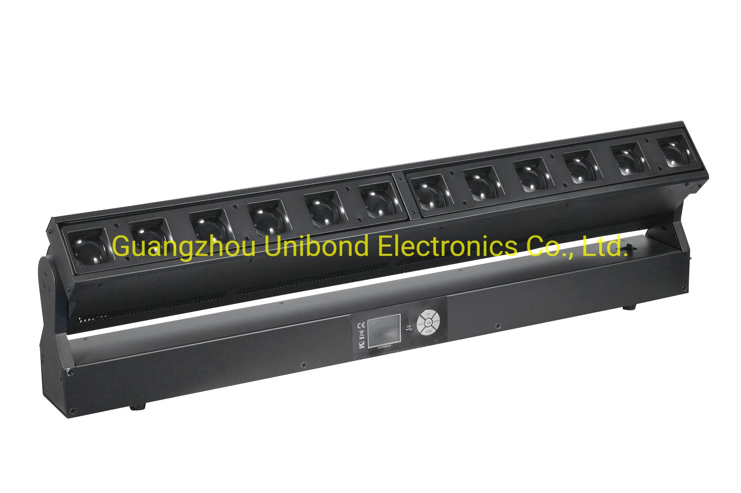 LED Stage Lights Zoom Range From 5-35 DMX512 12X40W 4 in 1 LED Beam Wash Bar Light