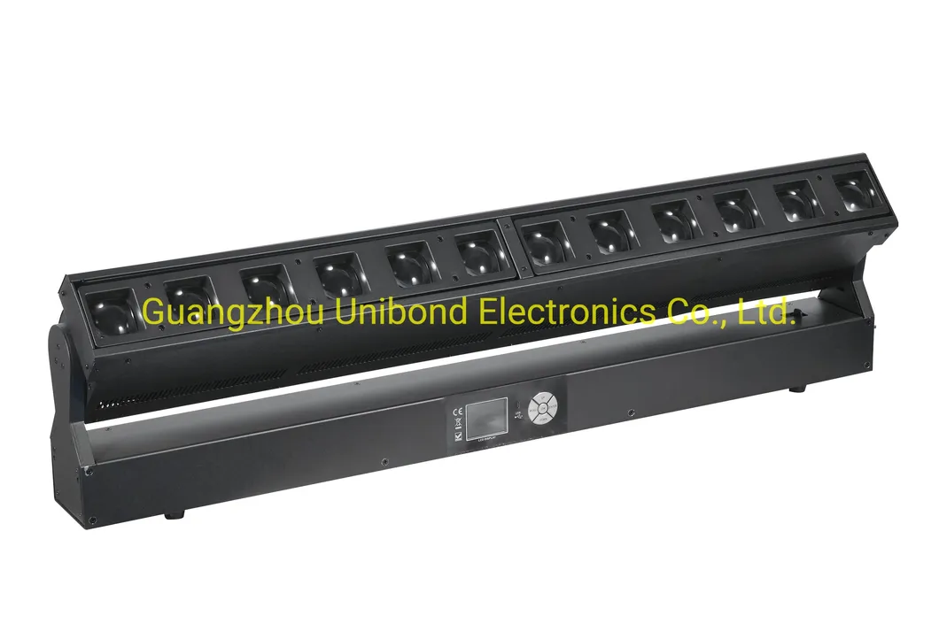 LED Stage Lights Zoom Range From 5-35 DMX512 12X40W 4 in 1 LED Beam Wash Bar Light