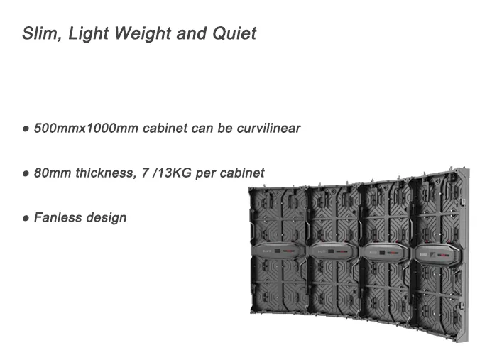 LED Video Wall Indoor Curved HD P3.91 Stage Rental LED Screen