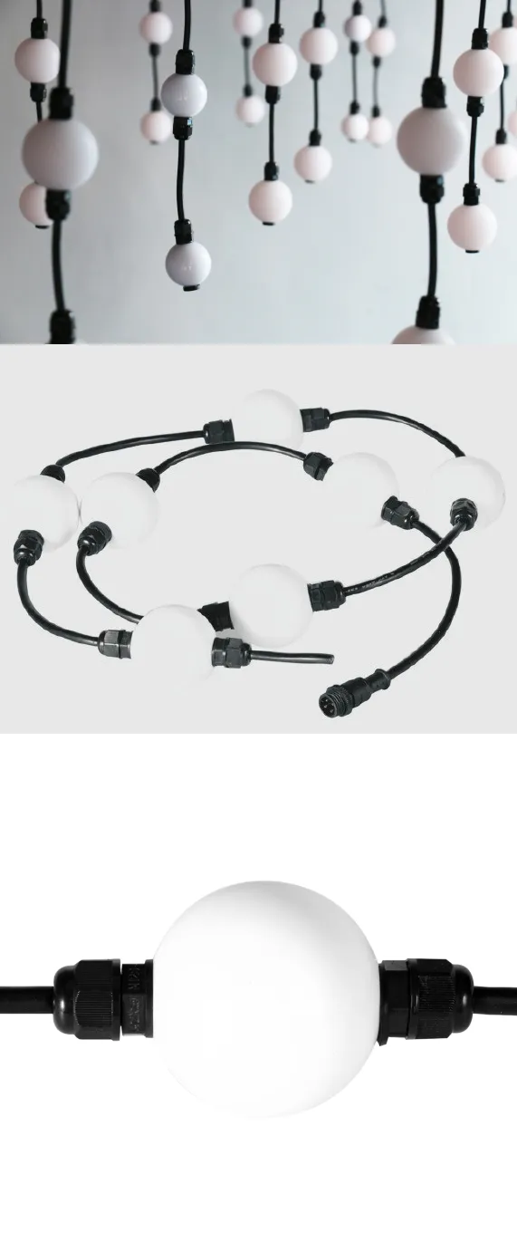 Magnet Ball Light Firework Bulb Light DMX512 IP65 2 Year Warrty LED Fairy String Light for Party Club Wedding