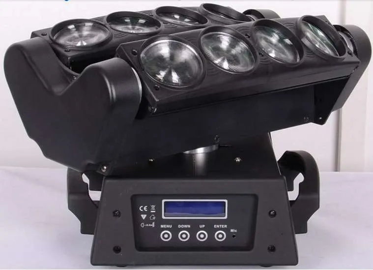 Moving Spider Beam 8X12W RGBW 4in1 LED Moving Head Beam Light