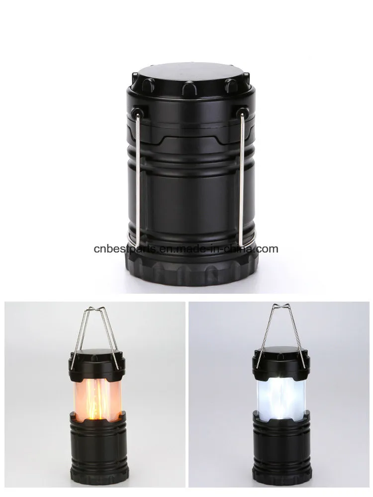 Multi Function Battery Model LED Retractable Flame Camping Lantern