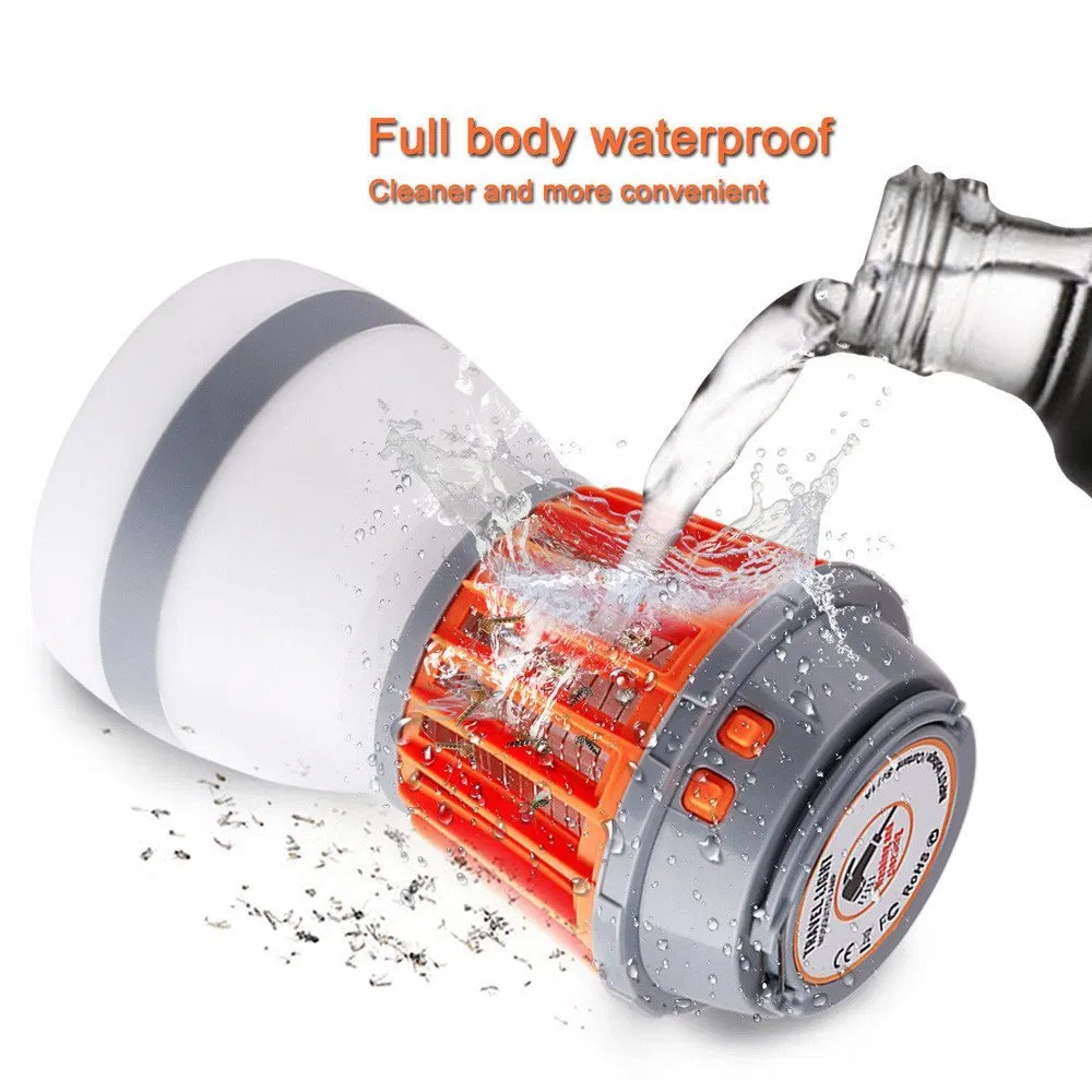 Newest 2 in 1 Waterproof Portable Rechargeable Mosquito Killer Lamp LED for Outdoor Camping, Travelling Lantern