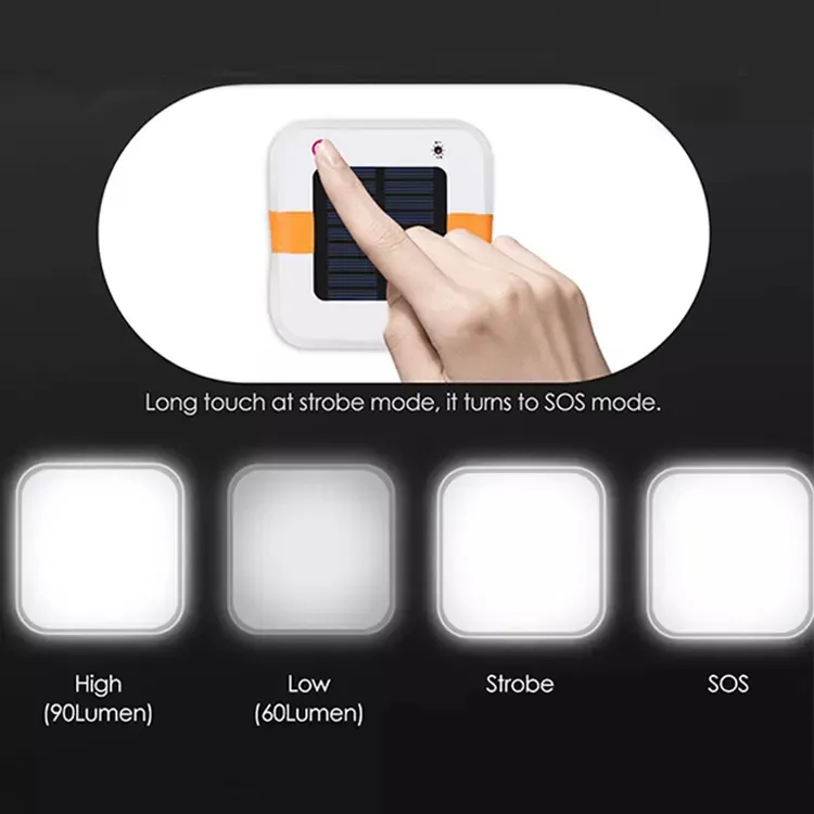 Outdoor Collapsible LED Solar Inflatable Light Folding 100% Waterproof 2-in-1 Phone Charger Battery Camping Lanterns