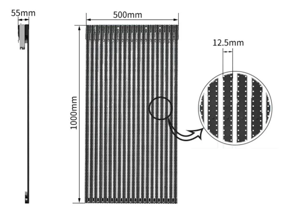 Outdoor Full Color P15 Transparent Mesh LED Display Grille LED Screen