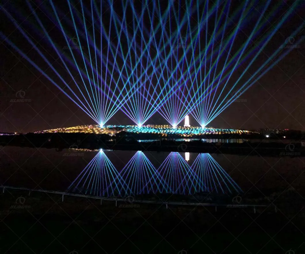 Outdoor Landmark Sky Beam Strong Power 61W RGB Laser Light