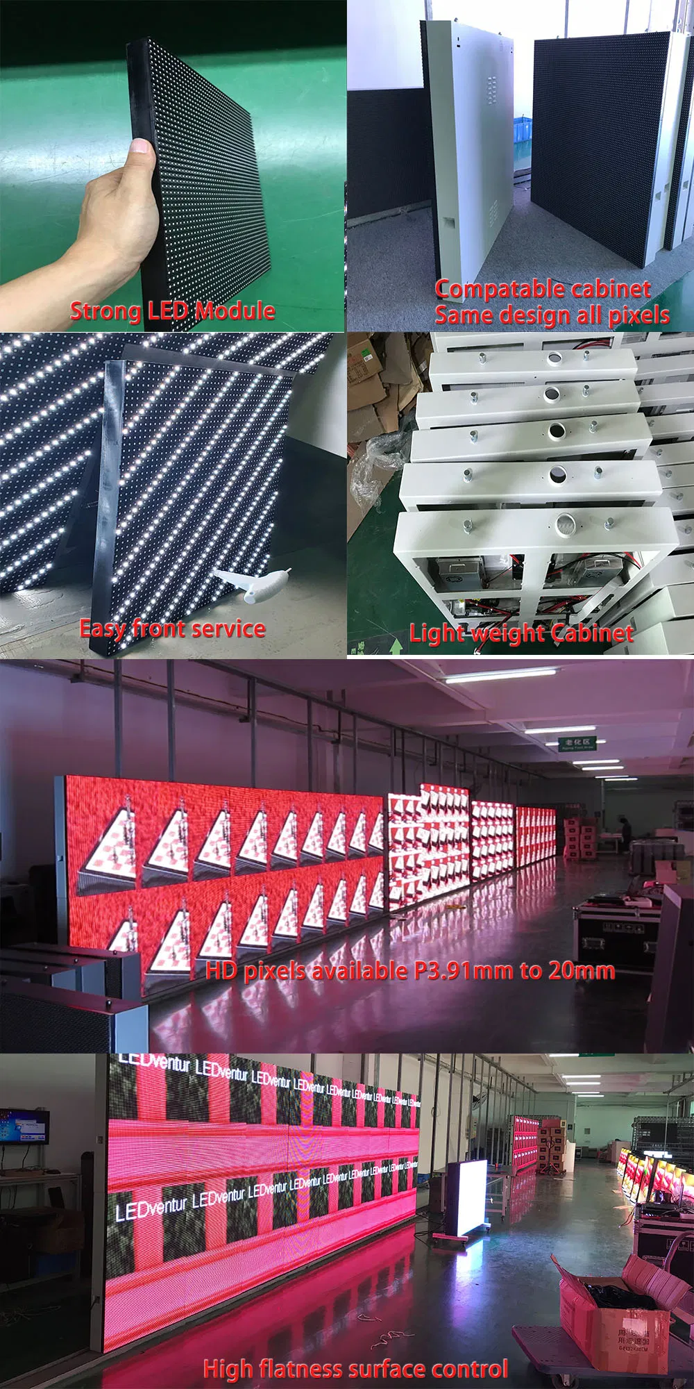 Outdoor LED Display Screen Board P3.91 P4.44 P5.33 for Signature Billboard Advertising
