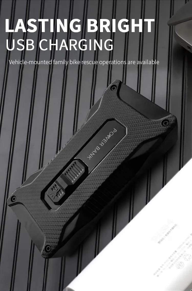 Outdoor Multi Function 2W Night Lamp Dual USB Rechargeable 4000mAh Power Bank LED Flashlight