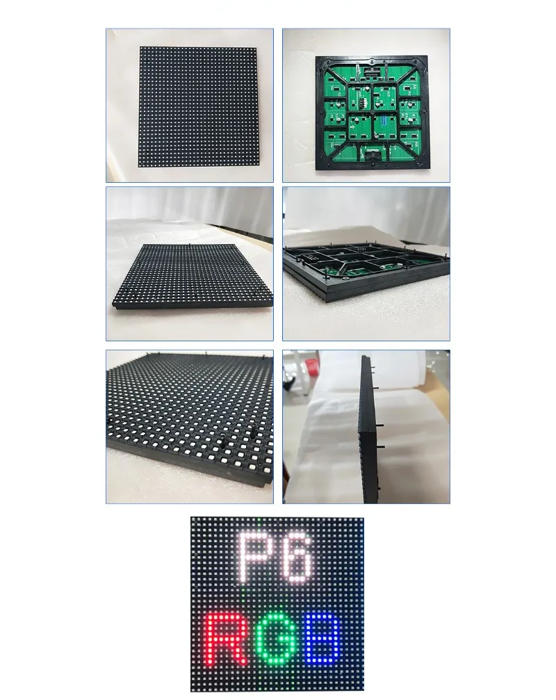 Outdoor P6 Module 192X192mm High Brightness 6000CD/Sqm Nationstar Lamp LED Panel