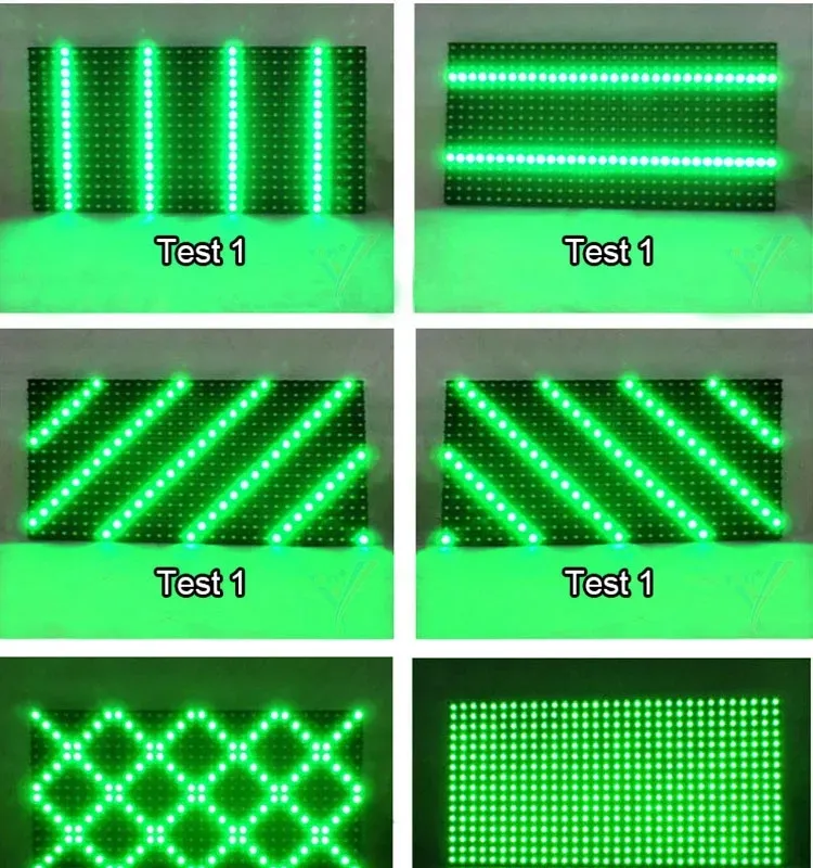 P10 320X160 mm Single Color Green Panel 32X16 Pixel Semi Outdoor Single Color LED Sign Module