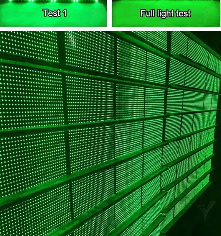 P10 320X160 mm Single Color Green Panel 32X16 Pixel Semi Outdoor Single Color LED Sign Module