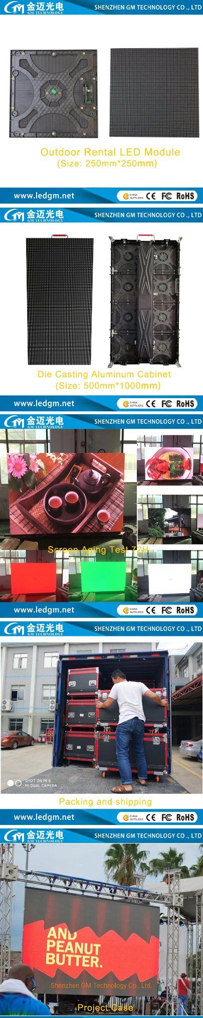 P2.97, P3.91, P4.81, P5.95, P6.25 Indoor Outdoor SMD Waterproof Advertising 1g1r1b LED Display Screen