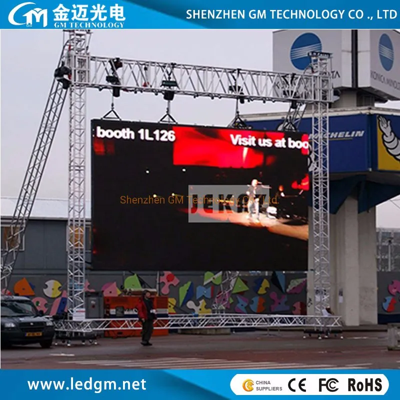 P2.9mm P3.91mm P4.81mm Outdoor SMD Mobile Waterproof Advertising 1g1r1b LED Display Screen for Event/Conference/Rental