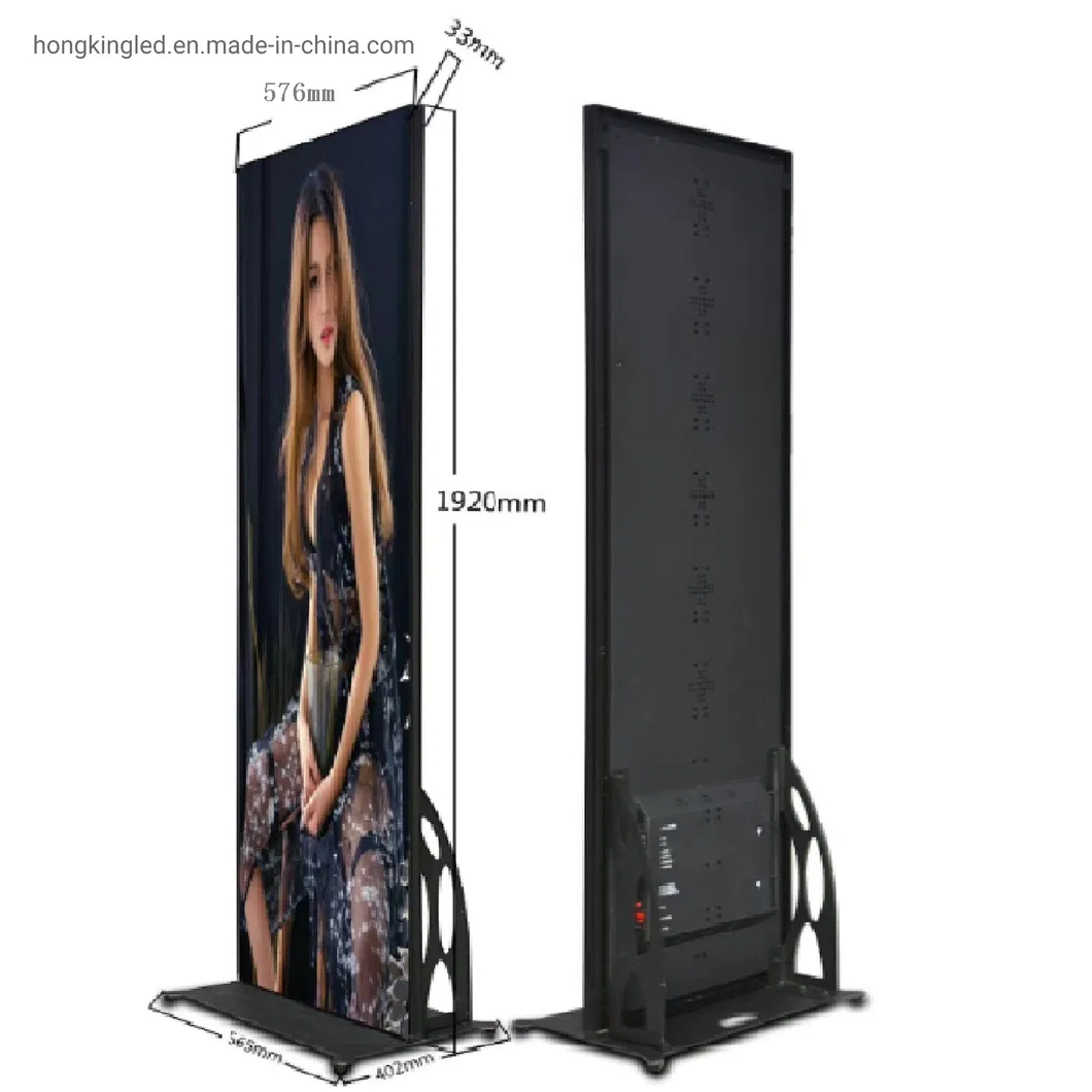 P2 P2.5 P3 Full Color Advertising Mirror Display LED Poster Screen
