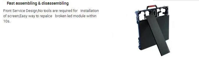 P4.81 Kinglight/Nationstar SMD2121 Lamp 500*1000/500*1000mm Cabinet Indoor Rental LED Screen